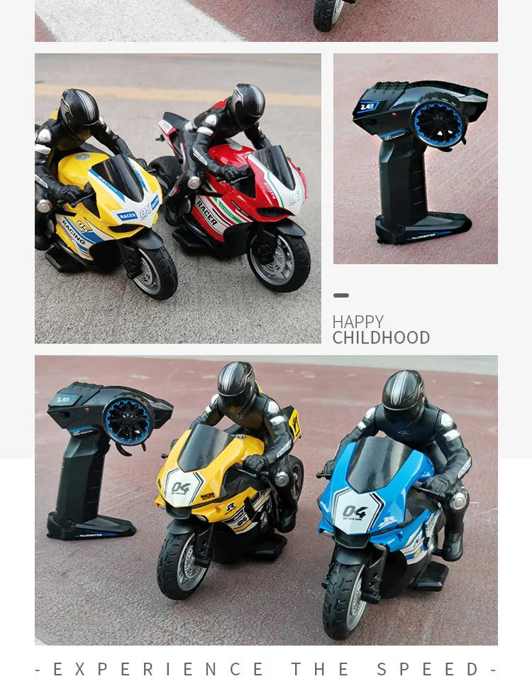 RC Motorcycles Toys, 1/6 Electric, High Speed 4CH Remote Control