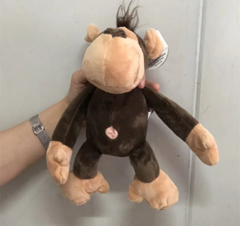 25cm Cute Jungle Animal Plush Toys Stuffed Lion Elephant Giraffe Monkey