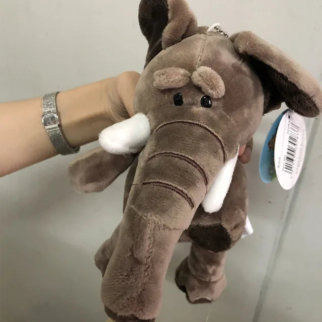 25cm Cute Jungle Animal Plush Toys Stuffed Lion Elephant Giraffe Monkey