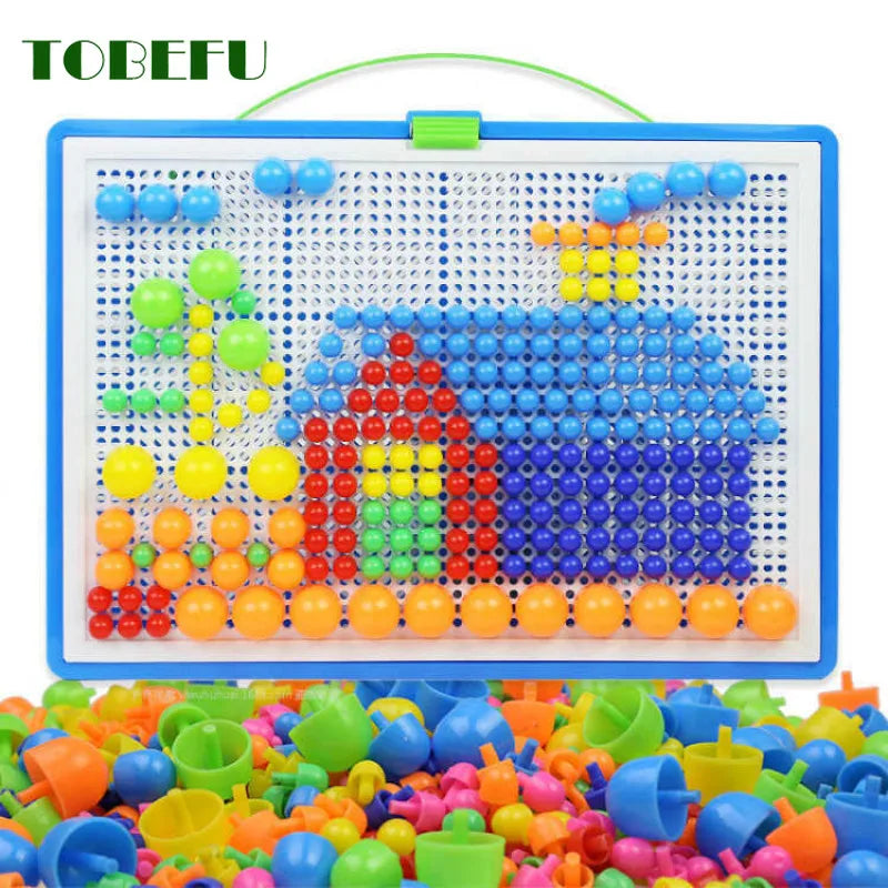 Grain Mushroom Nail Beads Intelligent 3D Puzzle Games