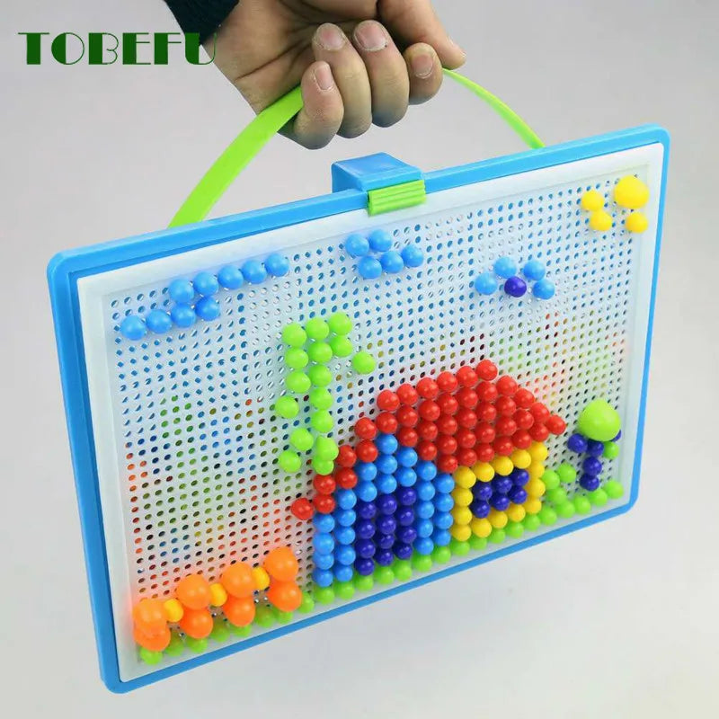 Grain Mushroom Nail Beads Intelligent 3D Puzzle Games