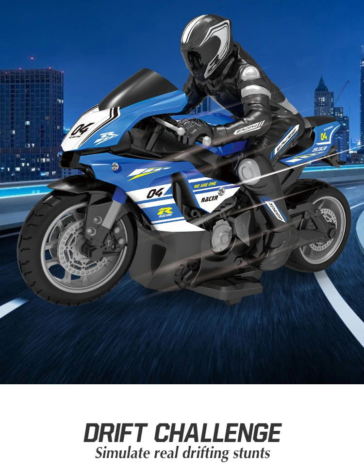 RC Motorcycles Toys, 1/6 Electric, High Speed 4CH Remote Control