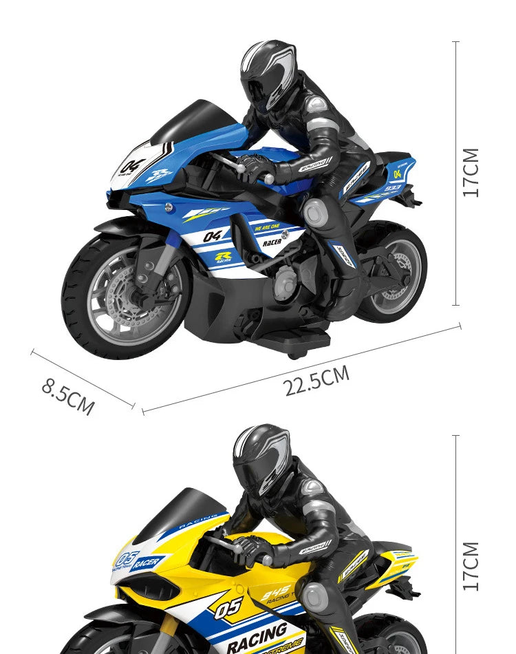 RC Motorcycles Toys, 1/6 Electric, High Speed 4CH Remote Control