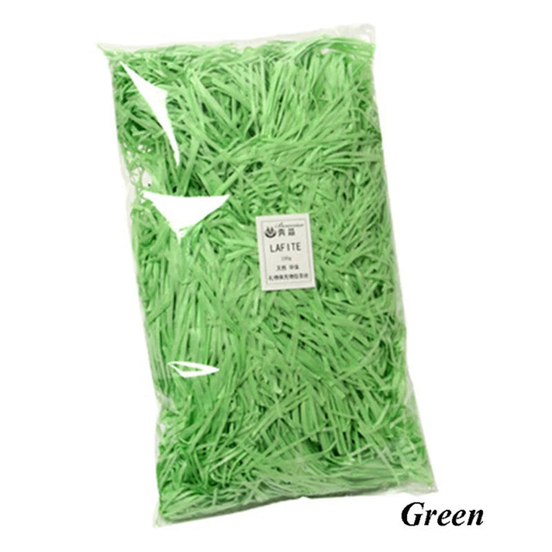 100g Colorful Shred Crinkle Paper Raffia Shredded Confetti Birthday Gift Box Filling Material Wedding Party DIY Packaging Decor