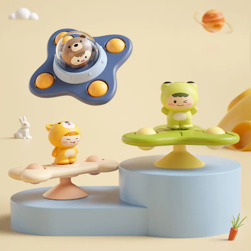 Montessori Toys for Toddlers Games Sensory Toy Funny Suction Cup Spinner