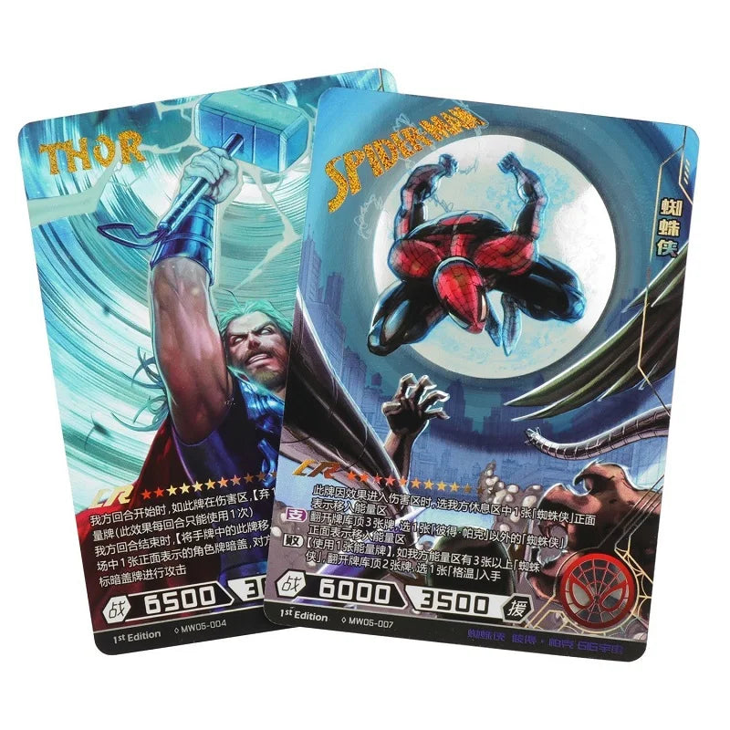 Marvel Card Avengers Set Card Spider-Man, Iron Man