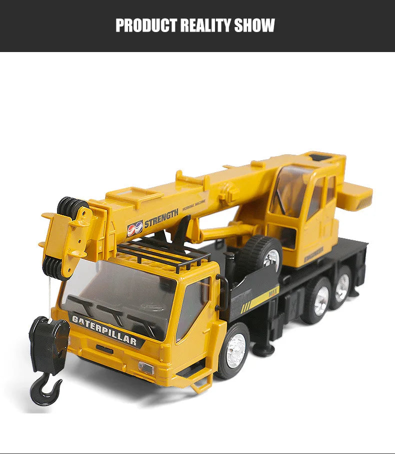 Construction Engineering CRANE Model Remote Control Alloy Transporter