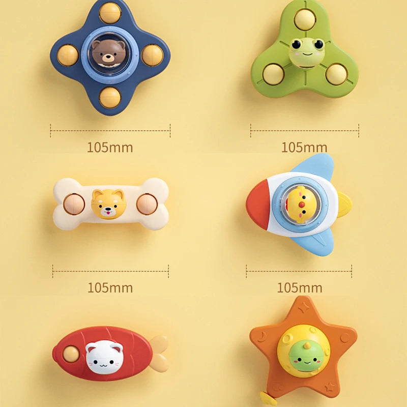 Montessori Toys for Toddlers Games Sensory Toy Funny Suction Cup Spinner