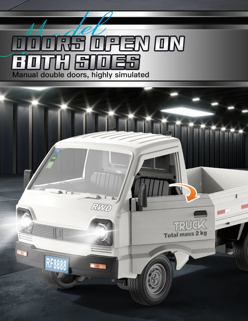 1:16 2.4GHZ RC Car Simulation Climbing Truck With Spray and LED Lights