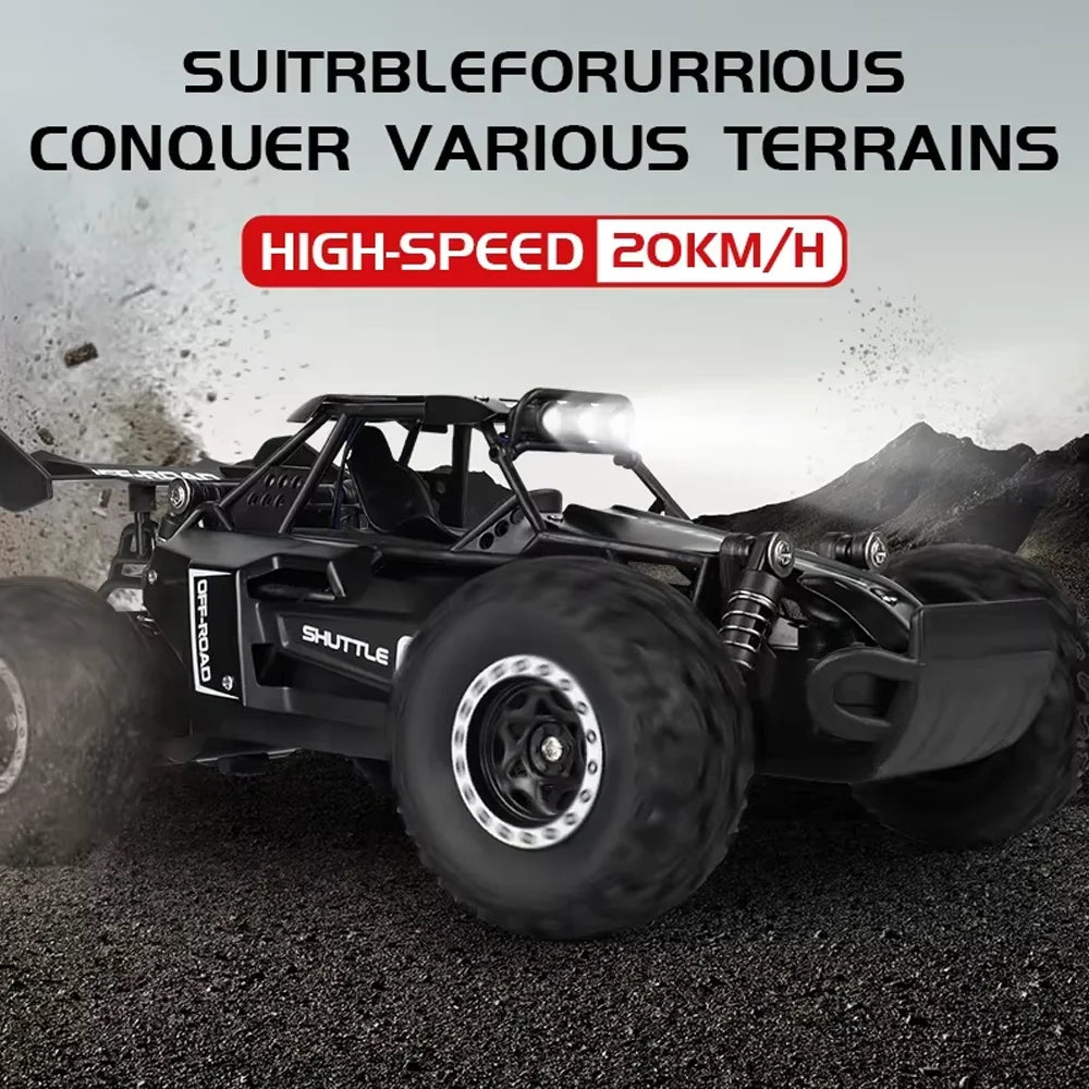 New RC Car 1:16 2.4Gh 20KM/H Model With LED Lights 2WD Off-road Remote Control