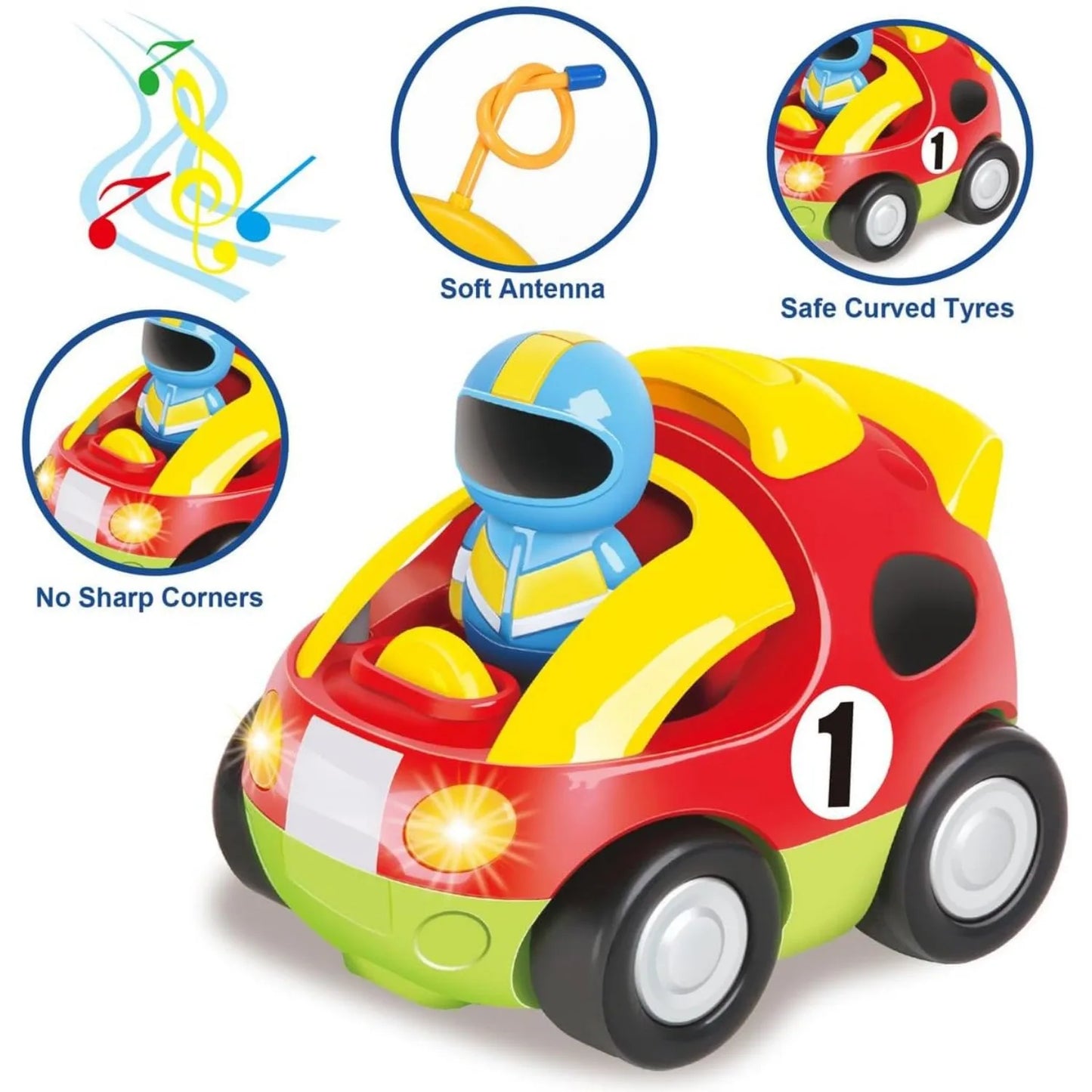 Toddlers Radio Control Toy with Driver Doll RC Race Car