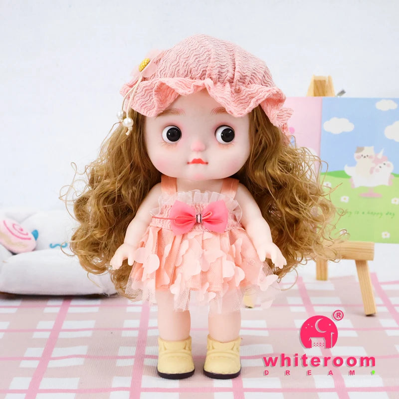 Dolls Toys Girl Doll Big Head Cute Baby Festival Gift Reborn Kids Dolls For Girls 25cm