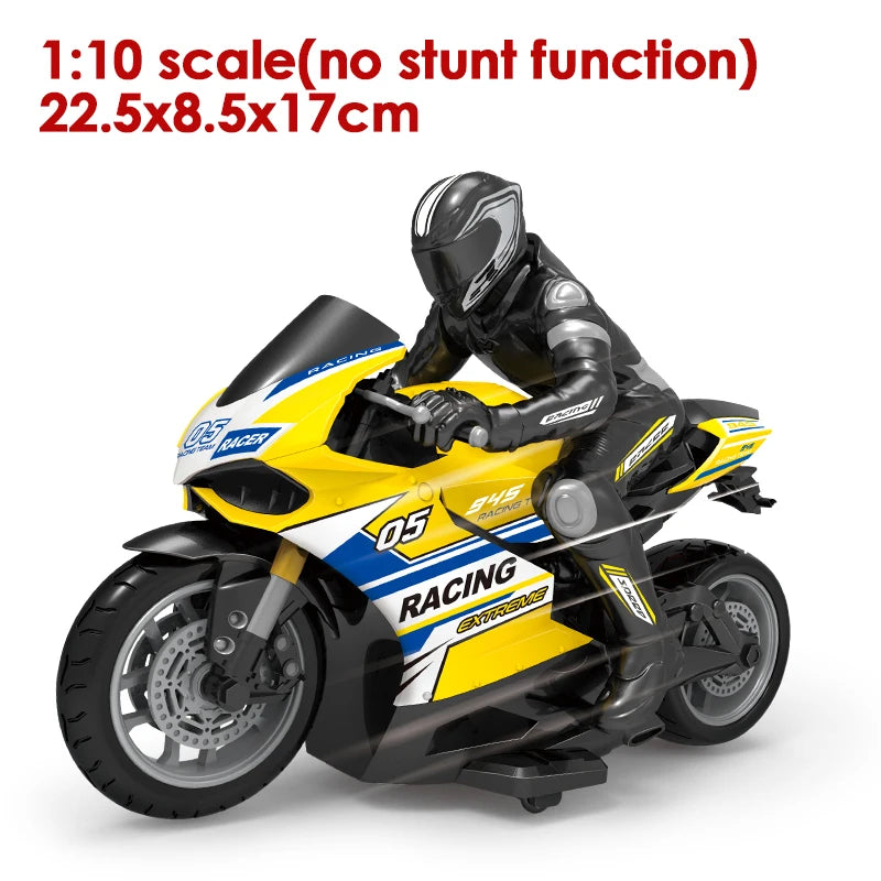 RC Motorcycles Toys, 1/6 Electric, High Speed 4CH Remote Control