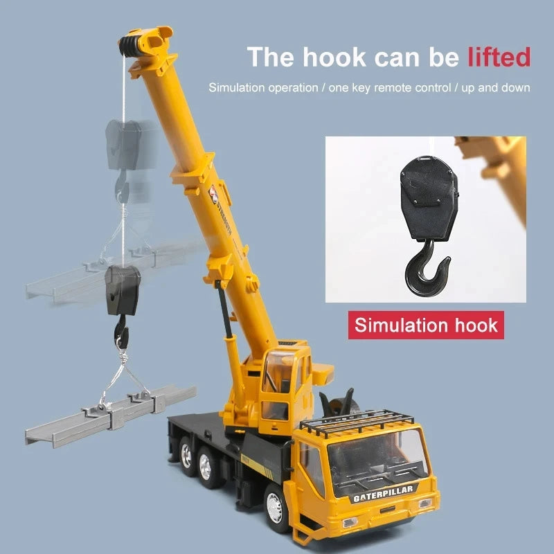 Construction Engineering CRANE Model Remote Control Alloy Transporter