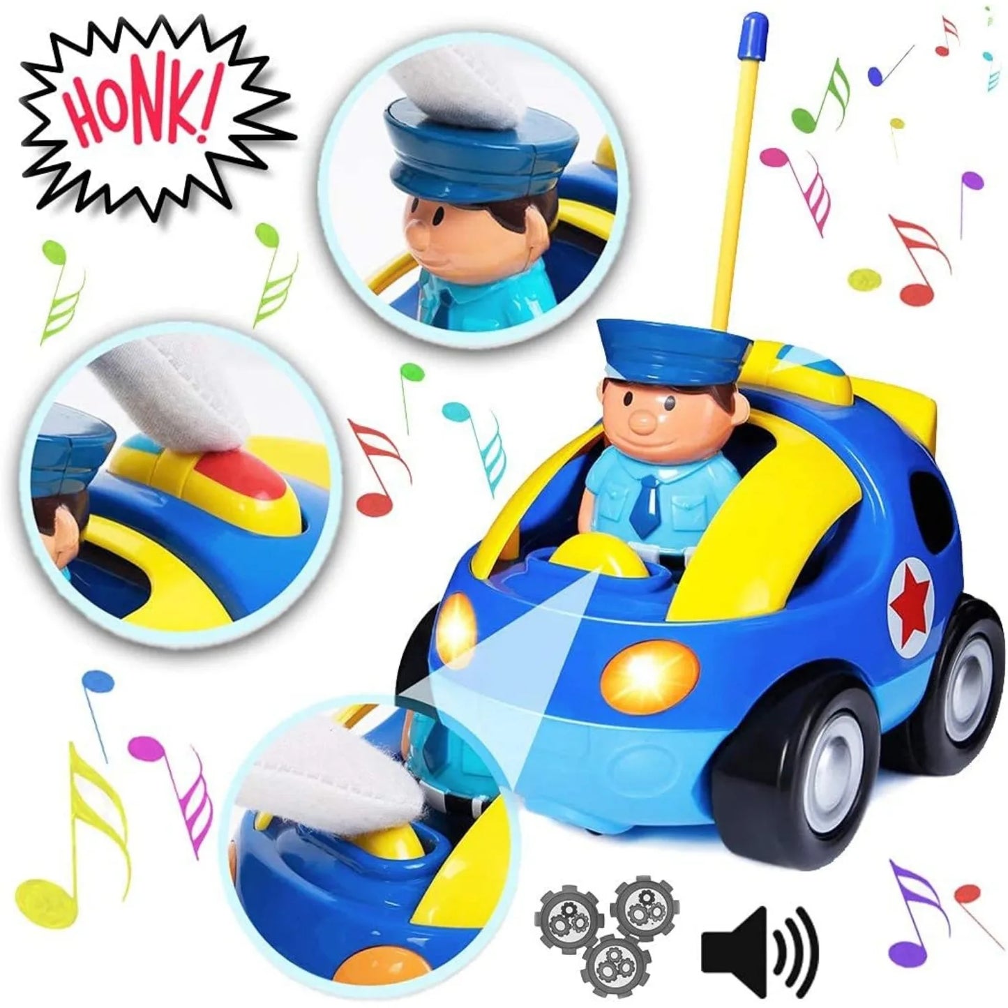Toddlers Radio Control Toy with Driver Doll RC Race Car