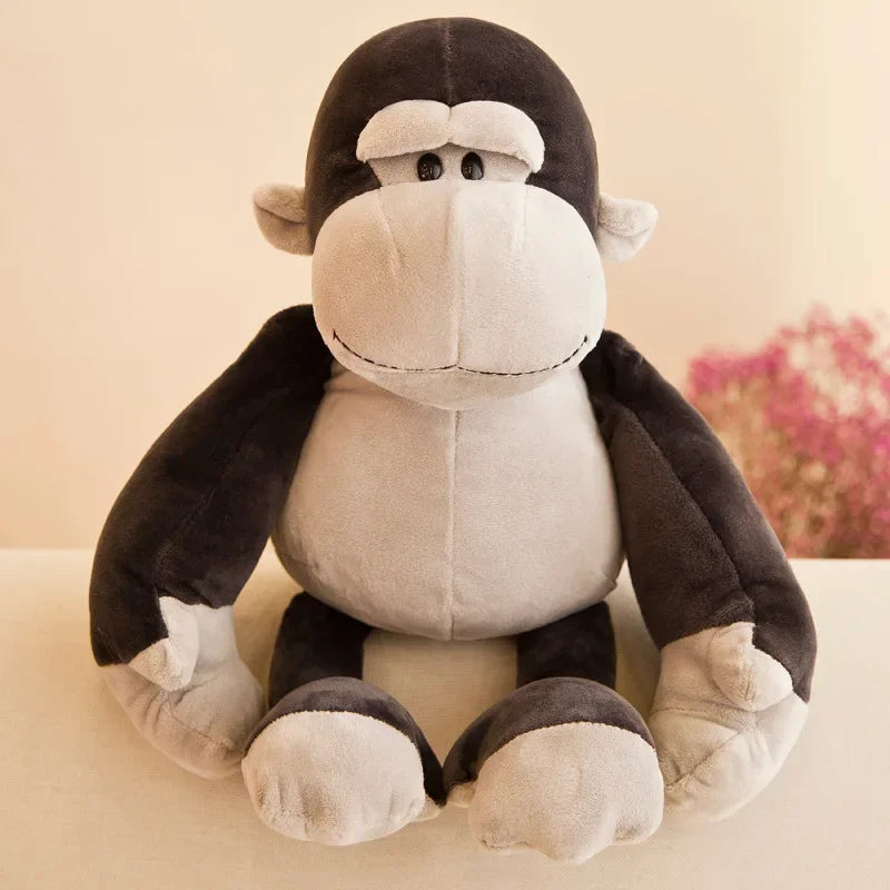 25CM Kawaii Jungle Animal Plush Forest Animal Dog Zebra Elephant Lion Fox Giraffe