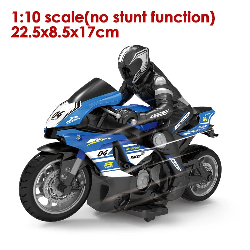 RC Motorcycles Toys, 1/6 Electric, High Speed 4CH Remote Control