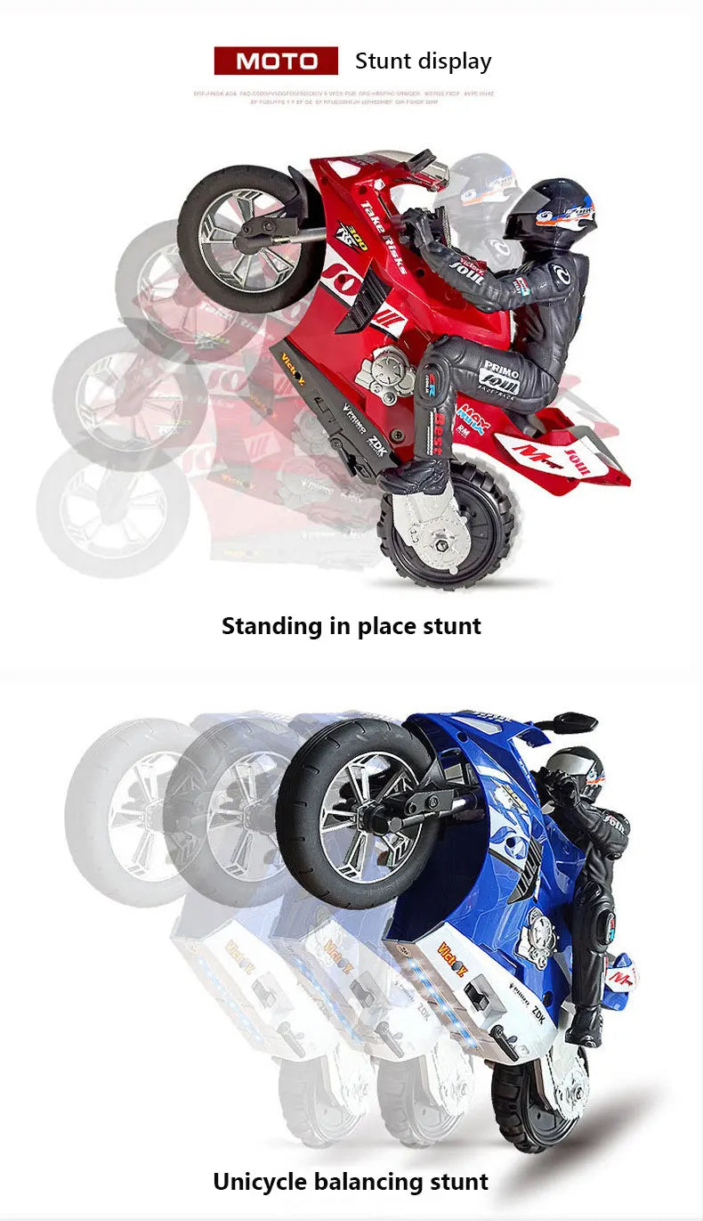 RC Motorcycles Toys, 1/6 Electric, High Speed 4CH Remote Control