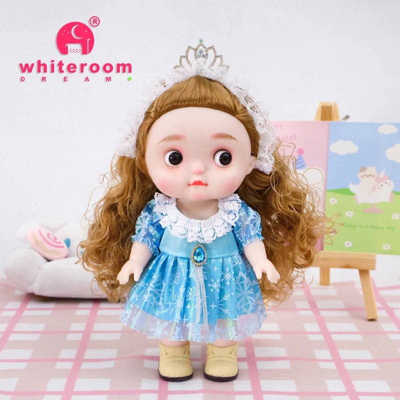 Dolls Toys Girl Doll Big Head Cute Baby Festival Gift Reborn Kids Dolls For Girls 25cm