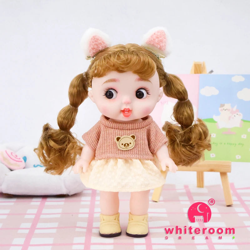 Dolls Toys Girl Doll Big Head Cute Baby Festival Gift Reborn Kids Dolls For Girls 25cm