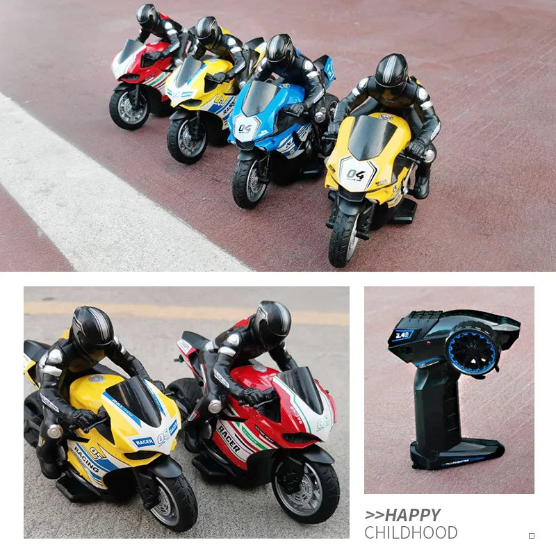 RC Motorcycles Toys, 1/6 Electric, High Speed 4CH Remote Control