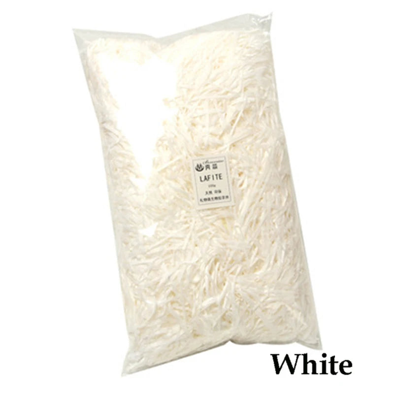 100g Colorful Shred Crinkle Paper Raffia Shredded Confetti Birthday Gift Box Filling Material Wedding Party DIY Packaging Decor