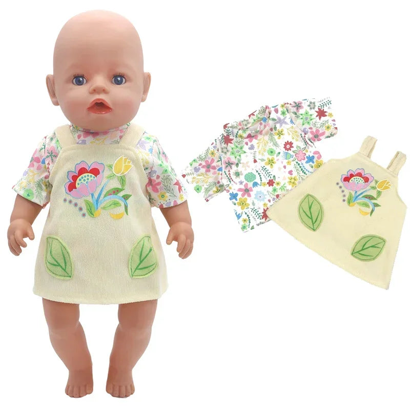 38cm Doll Clothes Pants Elephant Set for 17 Inch Doll Pajama Set Toys Wear