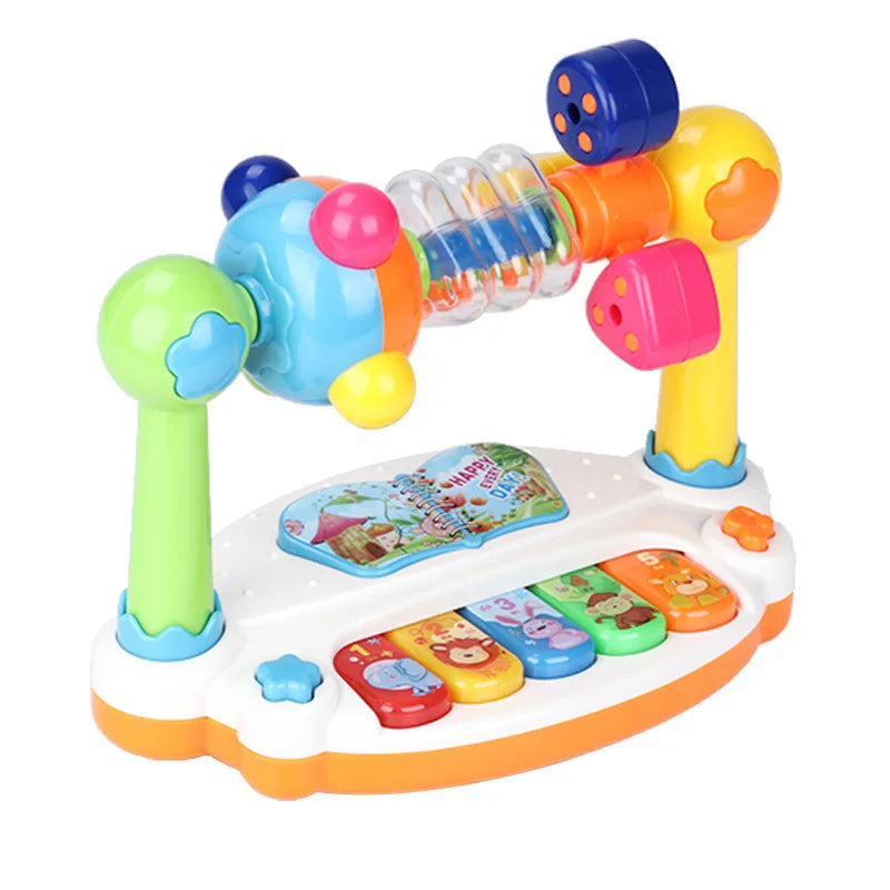 Kids Rotating Music Piano Keyboard With Light Sound