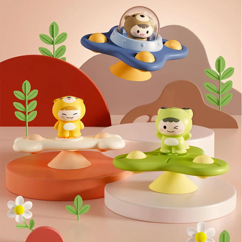 Montessori Toys for Toddlers Games Sensory Toy Funny Suction Cup Spinner