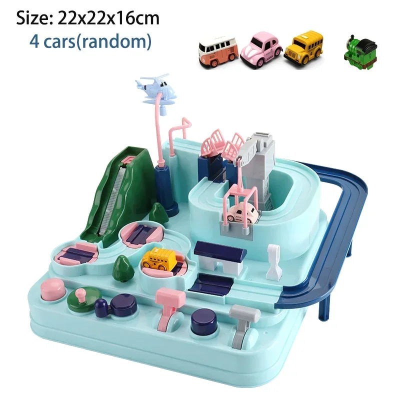 Racing Rail Car for Children Adventure Game Mechanical Interactive Train