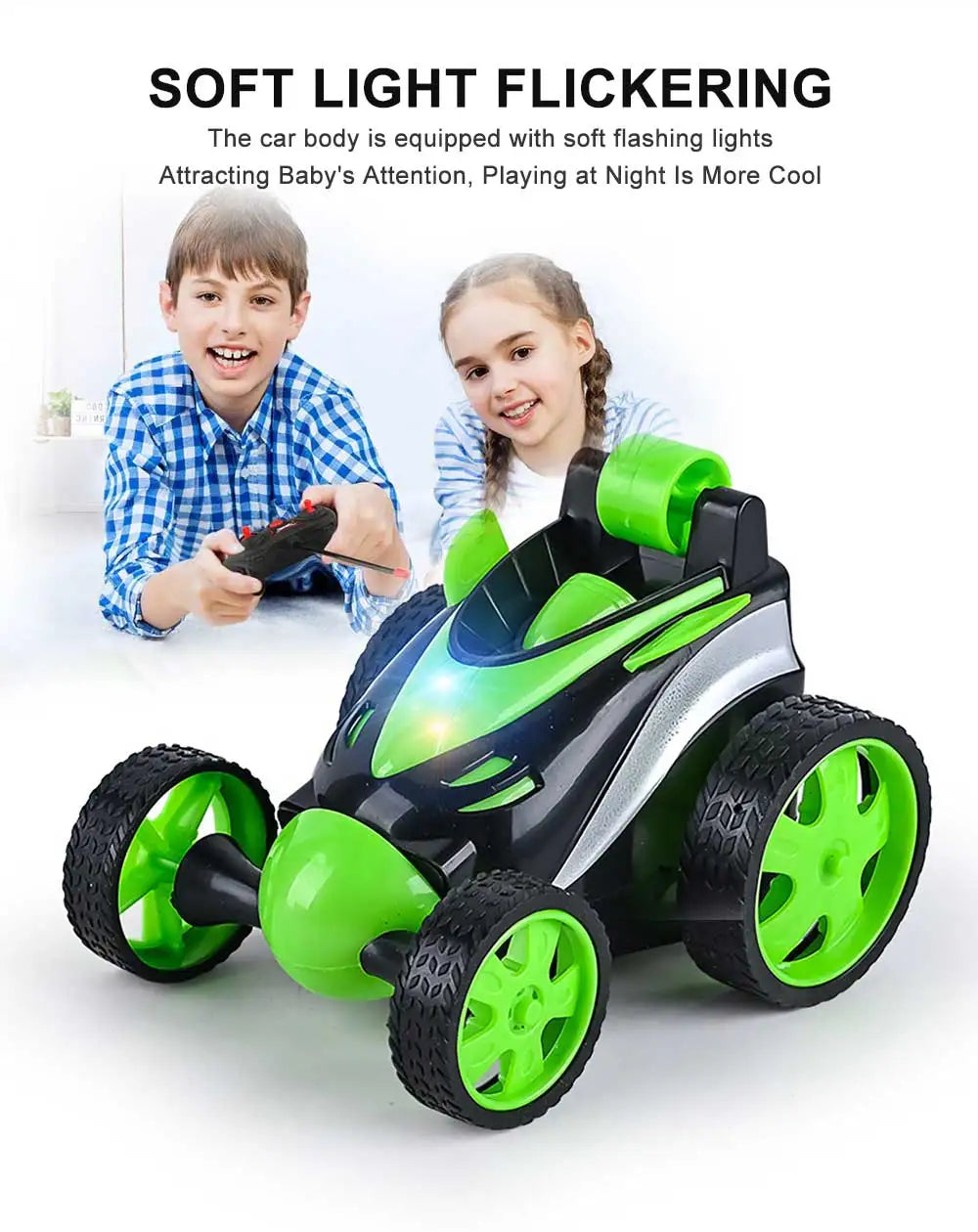 Remote Control Car - Rc Stunt Car, 360 Degree Rotation Racing Car, Flip and Roll