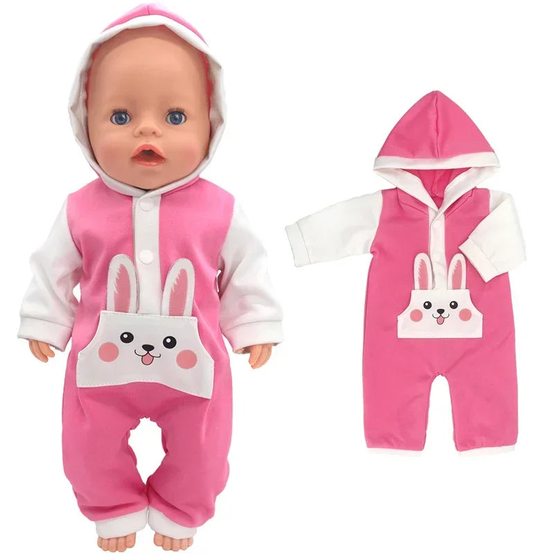 38cm Doll Clothes Pants Elephant Set for 17 Inch Doll Pajama Set Toys Wear
