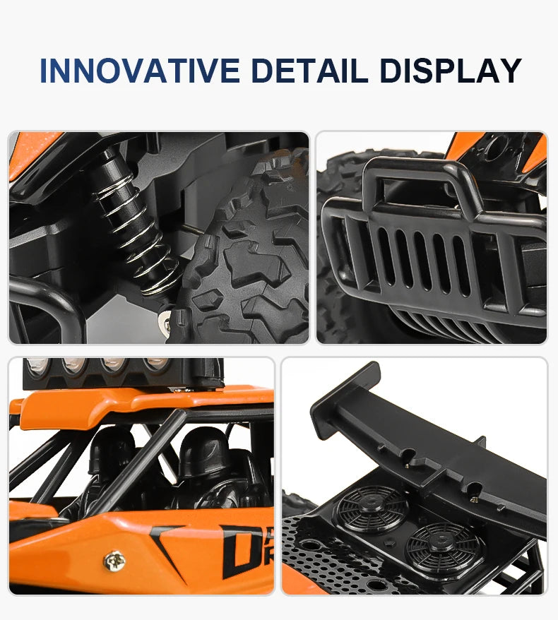 1:16 2.4G 20km/H Model With LED Lights 2wd Off-Road Remote Control car