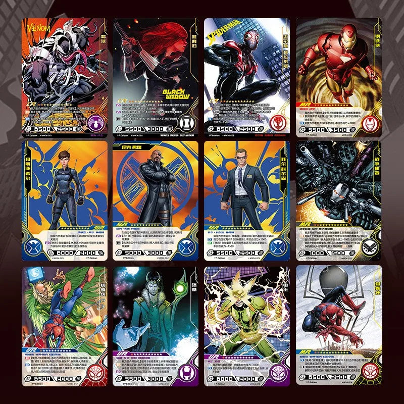 Marvel Card Avengers Set Card Spider-Man, Iron Man