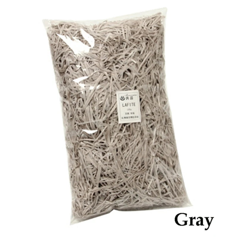 100g Colorful Shred Crinkle Paper Raffia Shredded Confetti Birthday Gift Box Filling Material Wedding Party DIY Packaging Decor