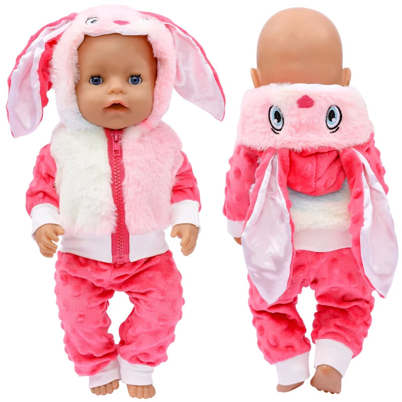 38cm Doll Clothes Pants Elephant Set for 17 Inch Doll Pajama Set Toys Wear