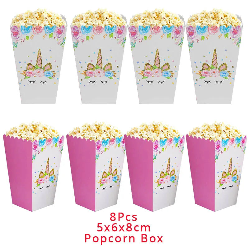 Unicorn Plate Napkin Cups Unicorn Party Supplies Balloons Kids Birthday Party Decoration Baby Shower Girl Kid Birthday Supplies