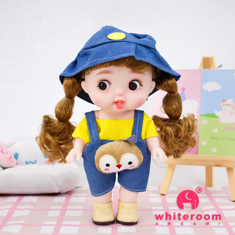 Dolls Toys Girl Doll Big Head Cute Baby Festival Gift Reborn Kids Dolls For Girls 25cm
