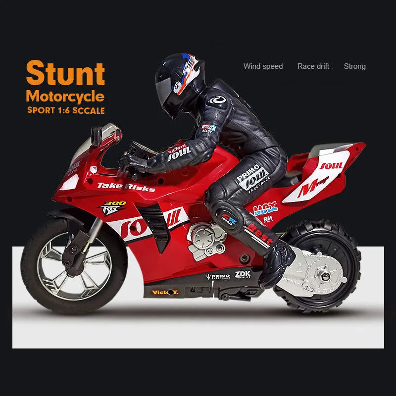 RC Motorcycles Toys, 1/6 Electric, High Speed 4CH Remote Control