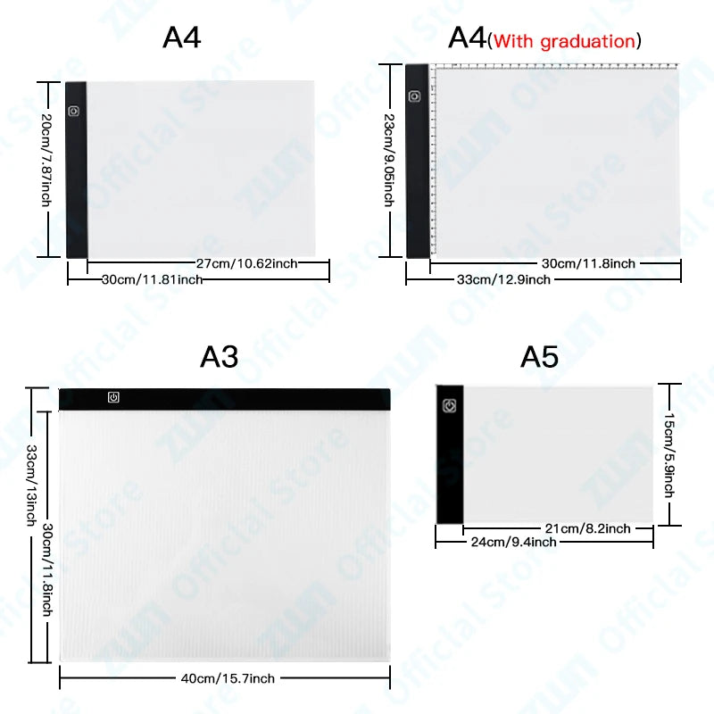 3-Level Led Drawing Copy Pad Board game, Toy, Painting