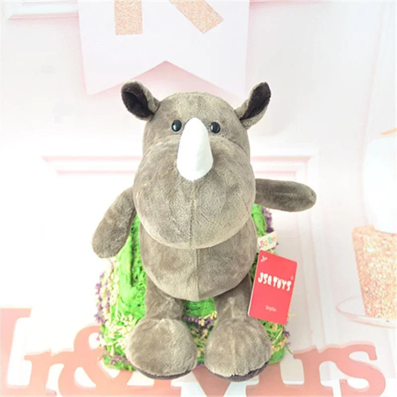 25CM Jungle Animal Plush Toys Plush Dog Zebra Elephant Lion Fox Giraffe