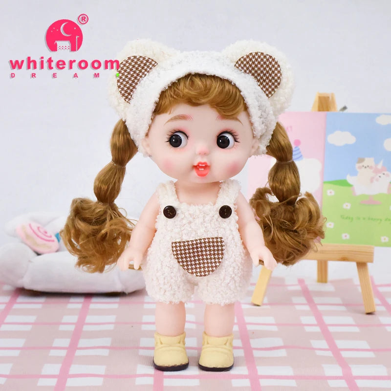 Dolls Toys Girl Doll Big Head Cute Baby Festival Gift Reborn Kids Dolls For Girls 25cm