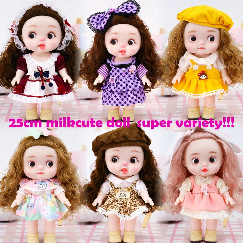 Dolls Toys Girl Doll Big Head Cute Baby Festival Gift Reborn Kids Dolls For Girls 25cm
