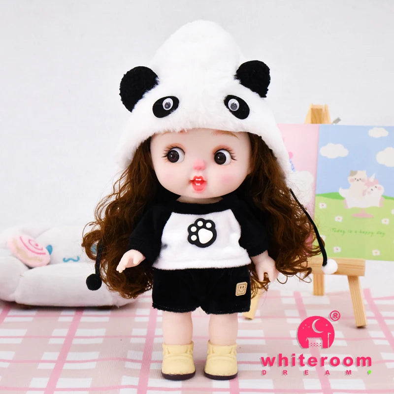 Dolls Toys Girl Doll Big Head Cute Baby Festival Gift Reborn Kids Dolls For Girls 25cm