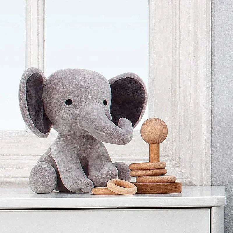 25cm Gray Elephant Kawaii Soft Sleeping Stuffed Plushie