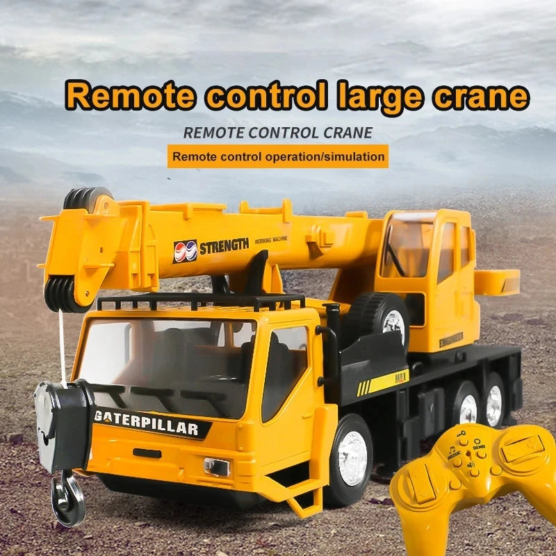 Construction Engineering CRANE Model Remote Control Alloy Transporter