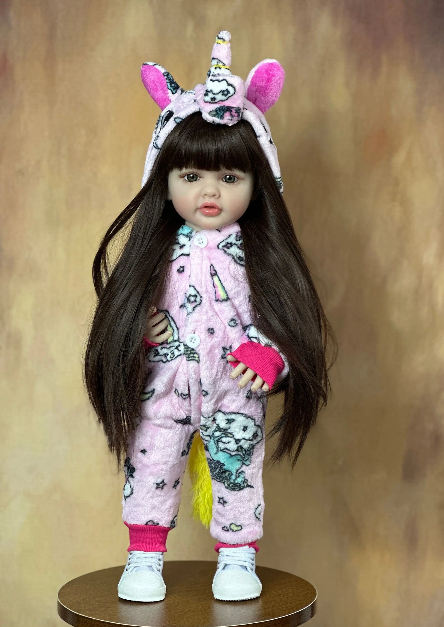 BZDOLL 55CM 22Inch Can Stand Reborn Baby Doll Soft Silicone Body Princess