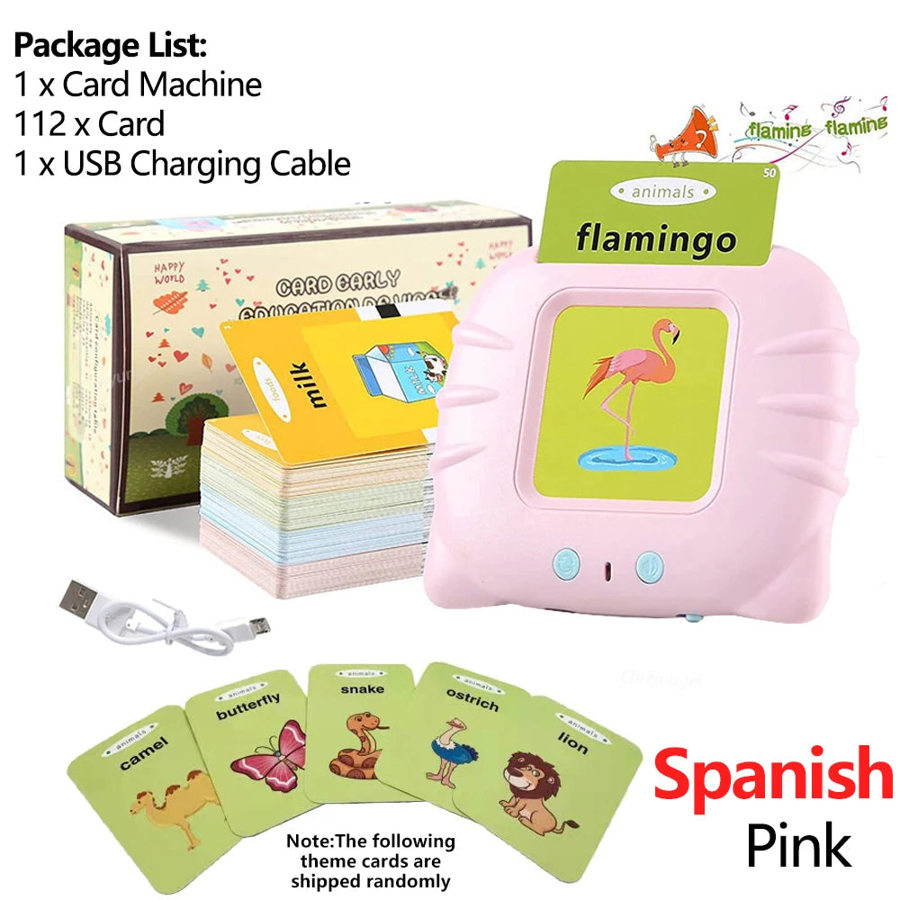 Early Education Flash Card, Talking Flashcards for Kids Preschool English