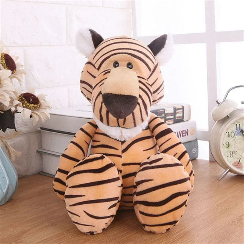 25CM Jungle Animal Plush Toys Plush Dog Zebra Elephant Lion Fox Giraffe