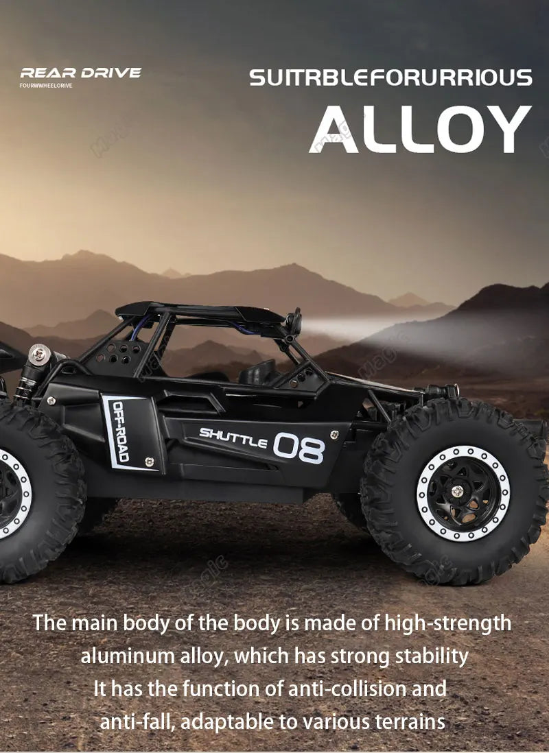 New RC Car 1:16 2.4Gh 20KM/H Model With LED Lights 2WD Off-road Remote Control